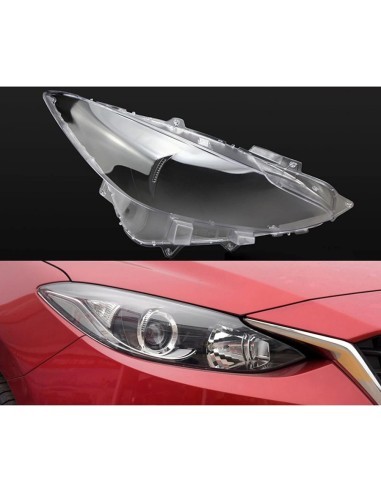 Right headlight glass for Mazda 3 Generation 3...