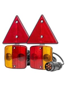 Magnetic lamp for trailer with triangle 12V