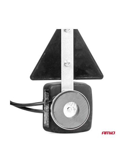 Magnetic lamp for trailer with triangle 12V
