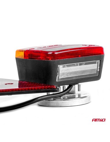 Magnetic lamp for trailer with triangle 12V