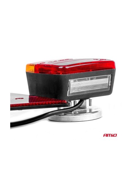 Magnetic lamp for trailer with triangle 12V