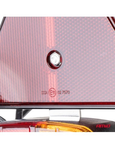 Magnetic lamp for trailer with triangle 12V