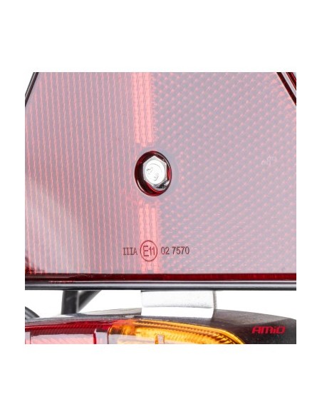 Magnetic lamp for trailer with triangle 12V