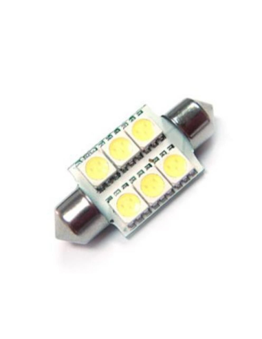 6 SMD 39 mm-es autós LED sofit