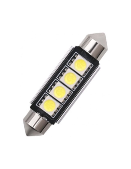 Led auto Alb C5W sofit Canbus with 4 SMD, 41 mm, 12V