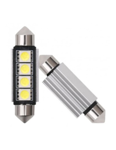 Led auto Alb C5W sofit Canbus with 4 SMD, 41...