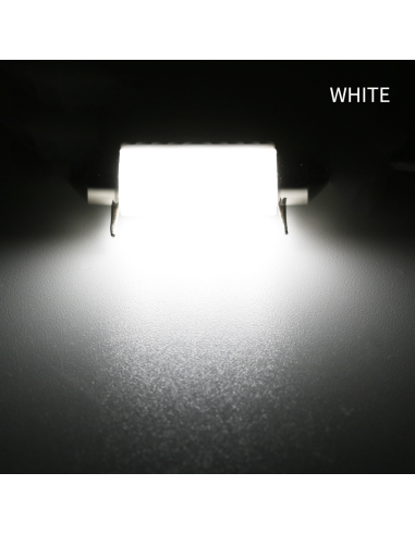 White Car LED, C5W, Ceramic Canbus Sofit with 6...