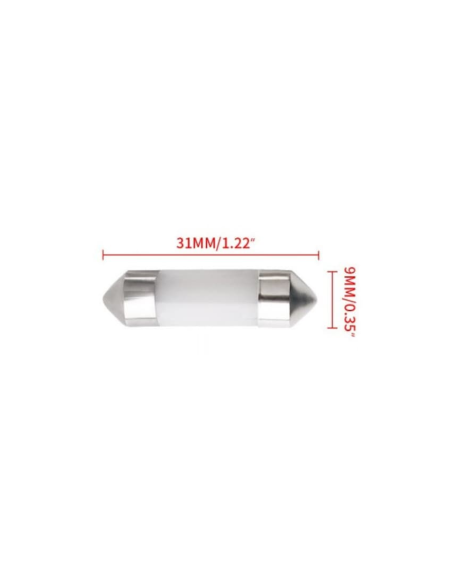 Led auto White C5w soffit COB 36 mm