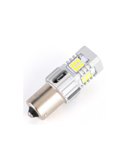 Λαμπτήρας αυτοκινήτου ΛΕΥΚΟΣ BA15S με 24 SMD 3020 12V Canbus BTLE5040A-BA15S-WHITE