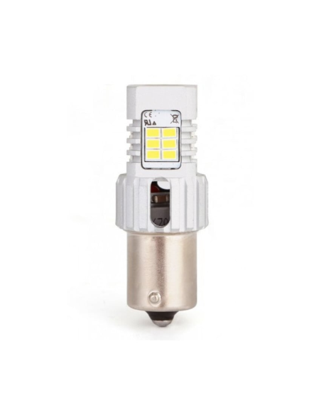 Λαμπτήρας αυτοκινήτου ΛΕΥΚΟΣ BA15S με 24 SMD 3020 12V Canbus BTLE5040A-BA15S-WHITE