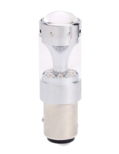 White LED Car 60W BAY15D, dual intensity 12V-24V Canbus led