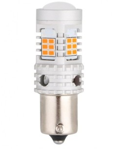 Led Jelzőfény Narancssárga PY21W BAU15S Super Canbus 26... 2