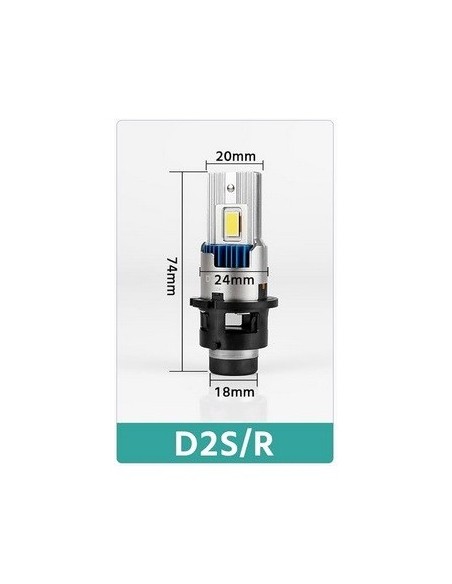Σετ 2 led D2S Plug&Play για φώτα αυτοκινήτου 70W Chip Cree 8500 Lm 12-24V