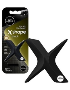 Aroma Car X Shape Black Air Freshener