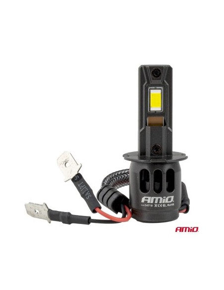 Σετ 2 led αυτοκινήτου H3 Canbus, 68W, 7646Lm, 6000k, 12V-24V, Amio