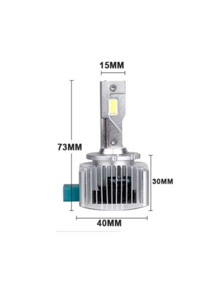 2 db D3S Plug&Play LED lámpa készlet autófényszórókhoz Chip Cree 16000 Lm 12V