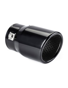 Matte Black Stainless Steel Exhaust Tip 43-62 mm, Length...