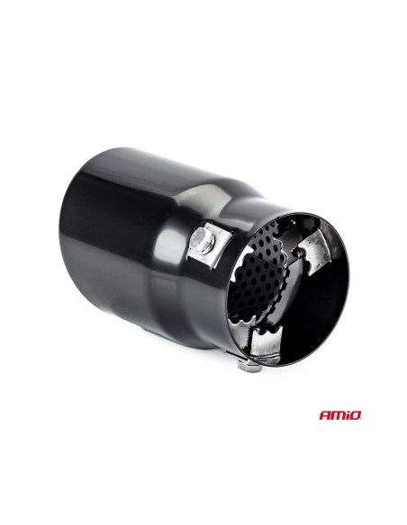 Matte Black Stainless Steel Exhaust Tip 43-62 mm, Length 130mm