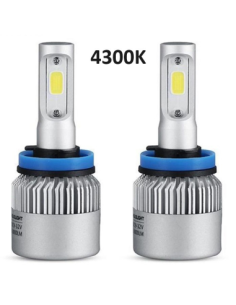 Σετ 2 LED H8 COB Canbus, 4300k, ισχύς 72W, φωτεινότητα...