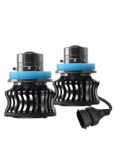 Set 2 LED H8, H11, Canbus, laser effect, 6500k, 30W, 8000...