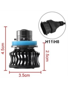 2 db LED H8, H11, Canbus, lézerhatás, 6500k, 30W, 8000... 2