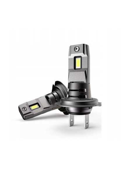 Set of 2 H7 Canbus Car LED Lights, 80W, 7200 Lm, 12V