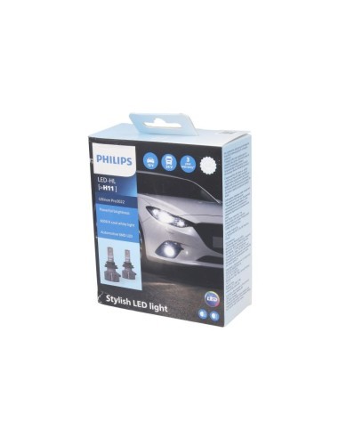 Set of 2 H11 Philips Ultinon Pro3022 HL 12V/24V...