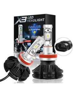 Комплект 2 LED H8, H9, H11, Canbus, 50W, 12.000 Lm, 12V-24V