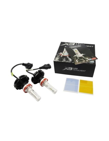 Set of 2 H8, H9, H11 LED Lights, Canbus, 50W, 12,000 Lm, 12V-24V