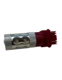 Red Auto LED P27/7W, T25, 50W, Canbus, CREE LEDs 2