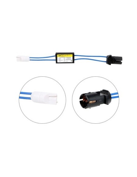 Anulator eroare Led T10 (W5W) cu baza rigida, 12V, 3.2W - AE-T10-HARD
