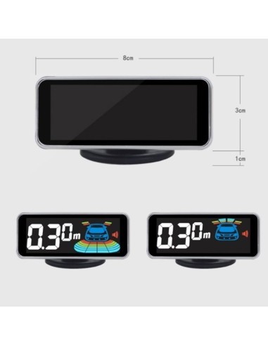 Parking sensors with LED display showing...