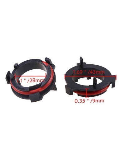 Set of 2 LED H7 adapters for Opel Astra G