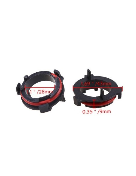 Set of 2 LED H7 adapters for Opel Astra G
