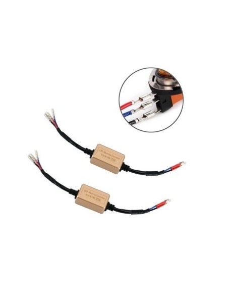 Set of 2 error cancellers for LED bulbs H15 12V