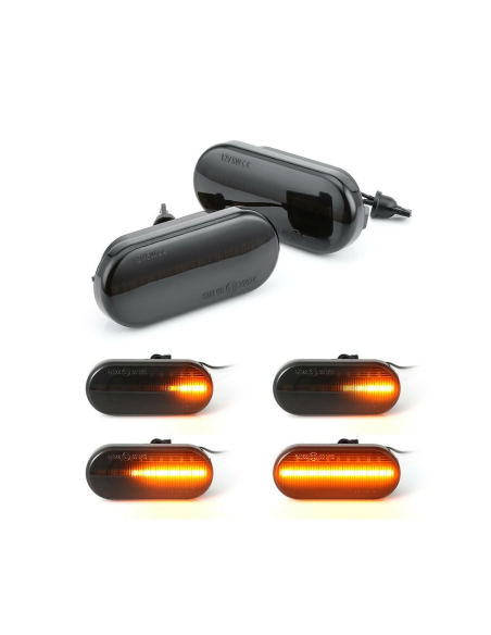 Set 2 Dynamic Smoke LED Wing Indicators Ford Focus 2, C-Max, Fusion, Galaxy, Fiesta