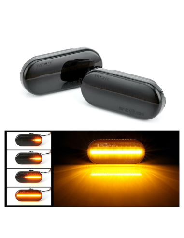 Set 2 Dynamic Smoke LED Wing Indicators Ford...