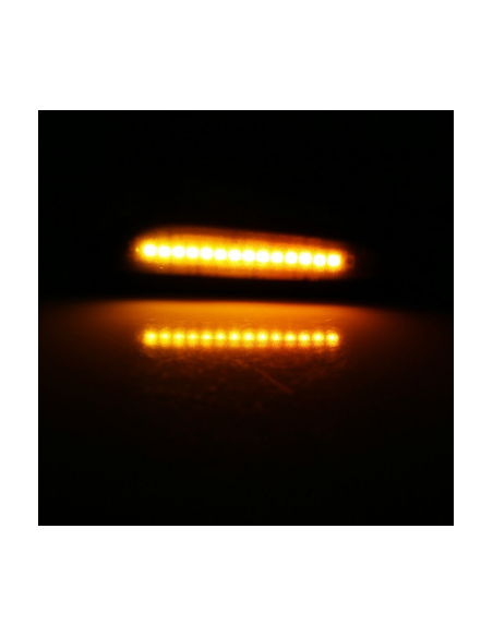 Set of 2 LED Wing Indicators with Smoke Glass for BMW X1 E84, X3 E83, E60, E90, E91, E92, E93, E81, E82, E88