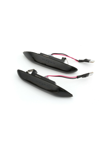Set of 2 LED Wing Indicators with Smoke Glass for BMW X1 E84, X3 E83, E60, E90, E91, E92, E93, E81, E82, E88