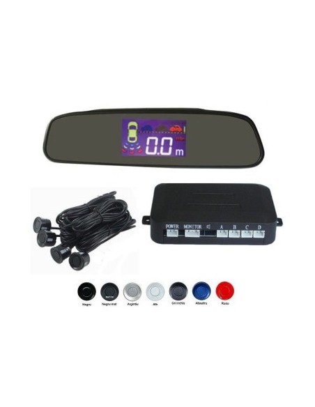 Parking sensors with mirror display