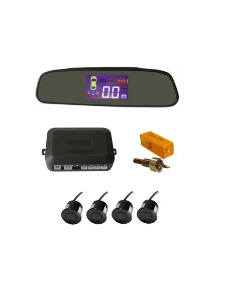 Parking sensors with mirror display