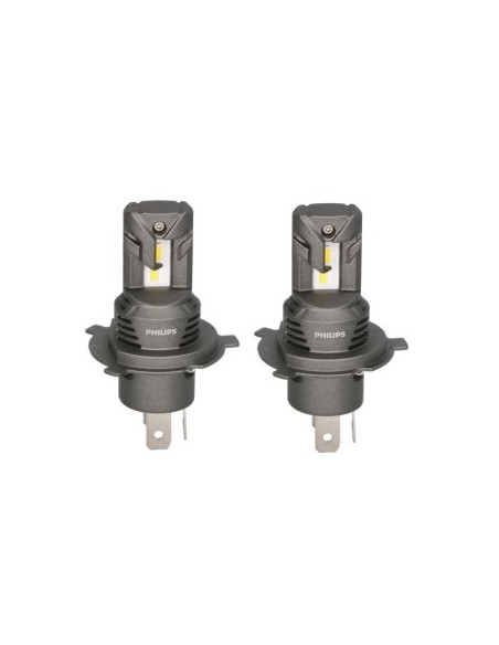 Set of 2 H4/H19 Philips Ultinon Classic 12V LED Bulbs