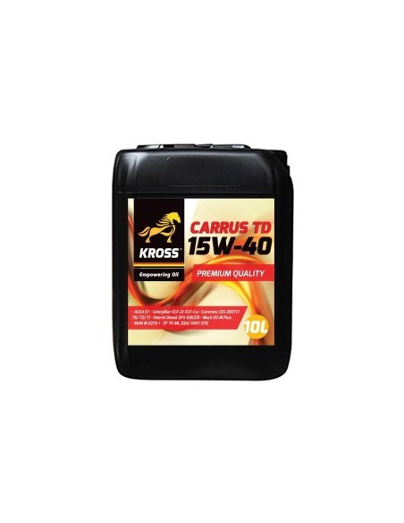 Semi-synthetic motor oil KROSS Carrus TD 15W40, 10L