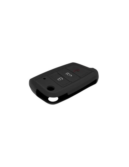 Silicone Car Key Case for VW, Skoda, Seat, Black