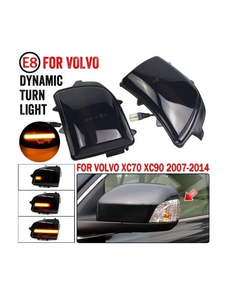 Set of 2 Dynamic LED Mirror Indicators for Volvo XC90, XC70