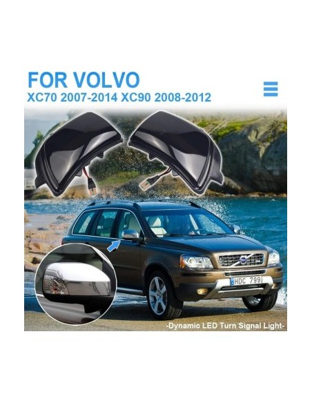Set of 2 Dynamic LED Mirror Indicators for Volvo XC90, XC70