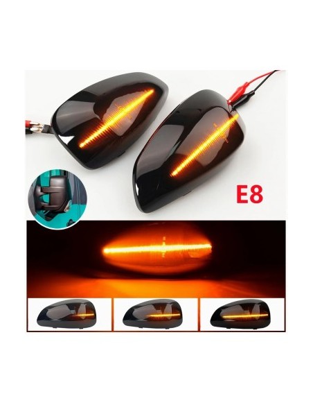 Set of 2 Dynamic LED Mirror Indicators for Renault Master, Opel Movano, Nissan Interstar NV400