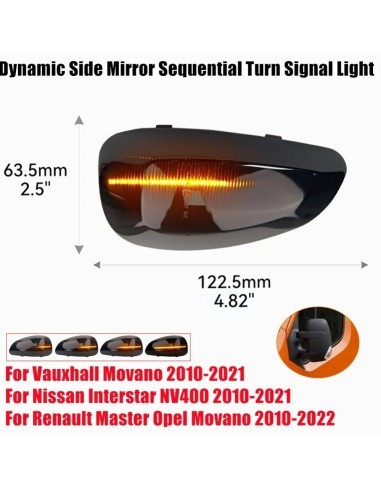 Set of 2 Dynamic LED Mirror Indicators for...
