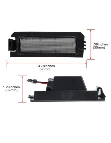 Set of 2 LED Number Lamps for Kia Rio, Cadenza,...
