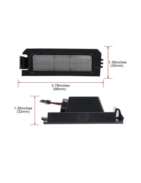 Set of 2 LED Number Lamps for Kia Rio, Cadenza, Niro, K5